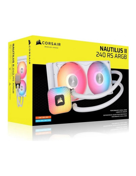 Corsair Nautilus II 240 RS aRGB Blanca Refrigeración líquida PC
