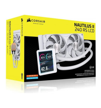 Corsair Nautilus II 240 RS LCD Blanca Refrigeración líquida PC