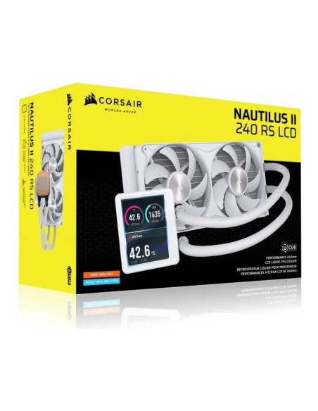 Corsair Nautilus II 240 RS LCD Blanca Refrigeración líquida PC