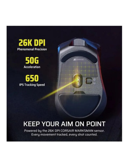 Ratón Gaming Corsair Harpoon V2 Wireless RGB Negro