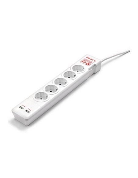 REGLETA SALICRU SPS SAFE 5 TOMAS + 2 USB