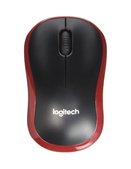 RATON LOGITECH M185 NEGRO-ROJO 910-002236 WIRELES