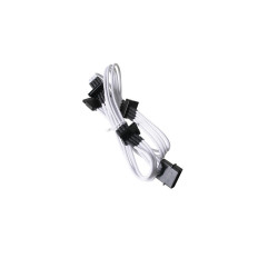 Cable alimentación molex/SATA 20 cm. blanco/negro