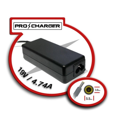 CARGADOR PRO CHARGER SAMSUNG 19V 4,74A 90W