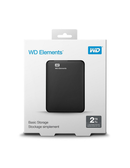 DISCO DURO WD ELEMENTS 2TB 2.5 EXTERNO BLACK USB