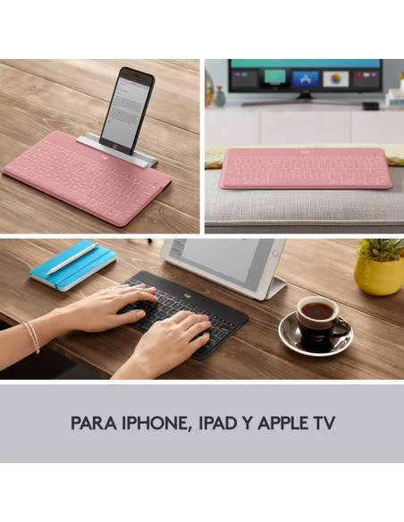 Teclado LOGITECH Keys To Go iPhone Rosa