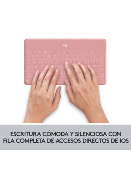Teclado LOGITECH Keys To Go iPhone Rosa