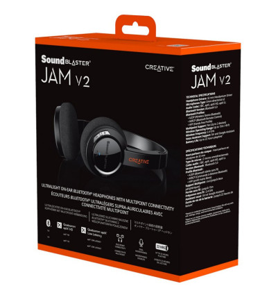 Auriculares Inalámbricos Bluetooth Creative Sound Blaster Jam V2