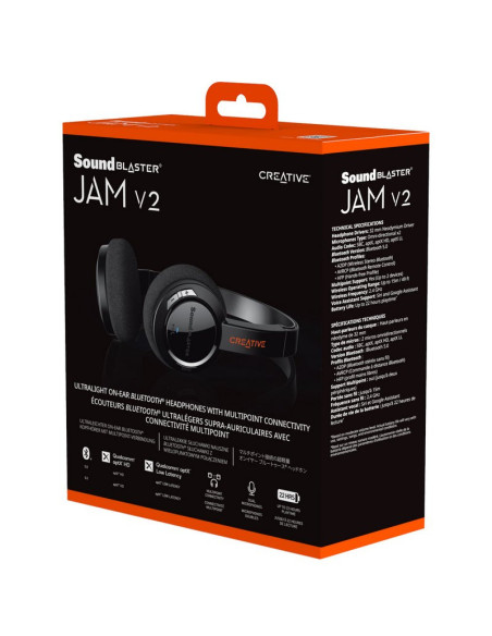 Auriculares Inalámbricos Bluetooth Creative Sound Blaster Jam V2