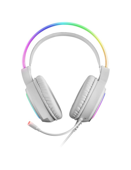 Auriculares Mars Gaming MHRGB RGB Blancos