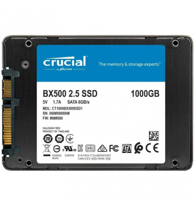 SSD Crucial BX500 1TB 2.5"