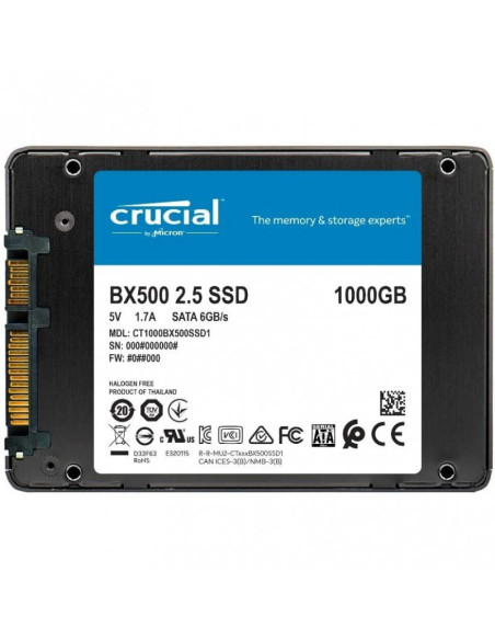 SSD Crucial BX500 1TB 2.5"