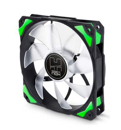 VENTILADOR CAJA NOX HFAN 12CM LED VERDE