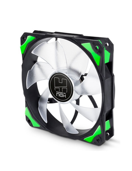 VENTILADOR CAJA NOX HFAN 12CM LED VERDE