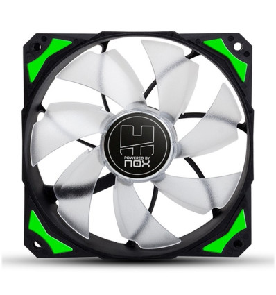 VENTILADOR CAJA NOX HFAN 12CM LED VERDE
