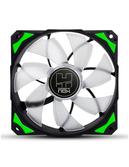 VENTILADOR CAJA NOX HFAN 12CM LED VERDE