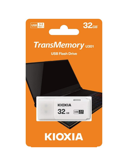 Pendrive USB Kioxia U301 32GB Blanco