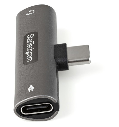 StarTech Adaptador de Audio y Carga USB-C a USB-C/Jack 3.5mm
