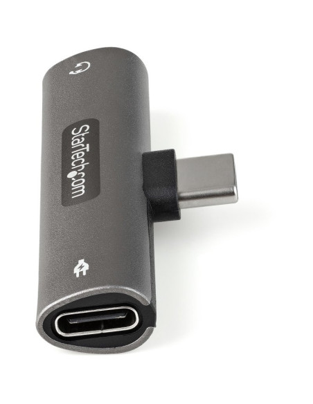 StarTech Adaptador de Audio y Carga USB-C a USB-C/Jack 3.5mm