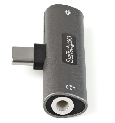 StarTech Adaptador de Audio y Carga USB-C a USB-C/Jack 3.5mm