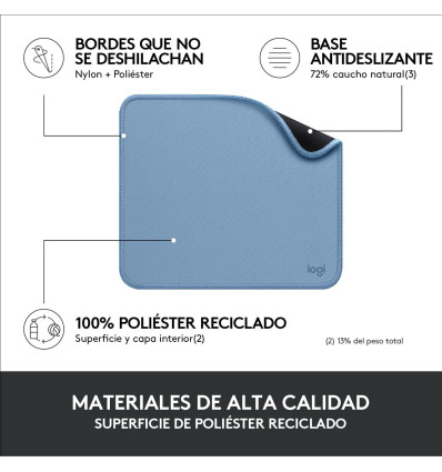 Alfombrilla LOGITECH Mouse Pad Studio Azul
