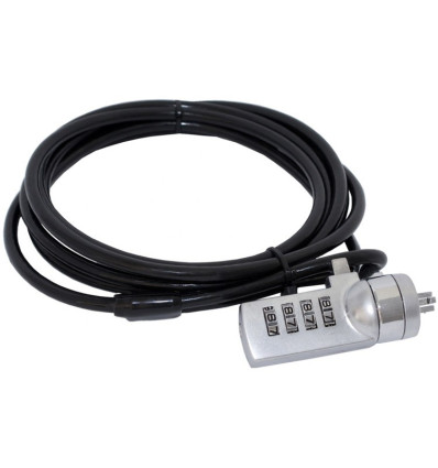 CABLE SEGURIDAD PORTATIL APPROX APPNCLV2 COMBIN.