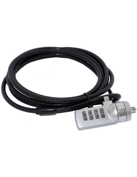 CABLE SEGURIDAD PORTATIL APPROX APPNCLV2 COMBIN.