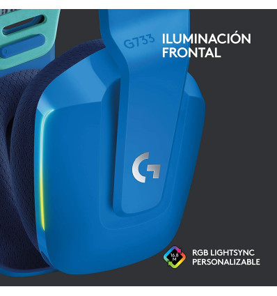 Auriculares LOGITECH G733 Lightspeed Azul RGB