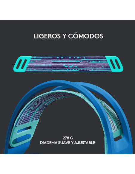 Auriculares LOGITECH G733 Lightspeed Azul RGB