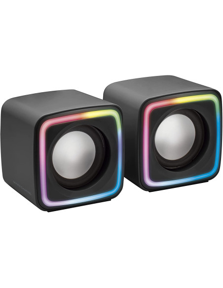 Altavoces Mars Gaming RGB Compactos 8W 2.0 Negros