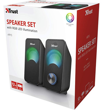 Altavoces Trust Arys Compact RGB 6W 2.0