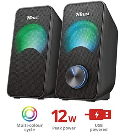Altavoces Trust Arys Compact RGB 6W 2.0