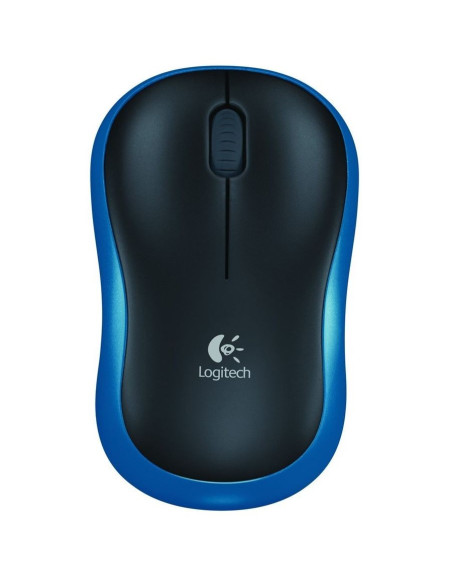 RATON LOGITECH M185 NEGRO-AZUL 910-002236 WIRELES