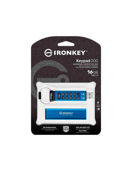 Kingston Ironkey Keypad 200 - Comprar Pendrive 16GB USB 3.2