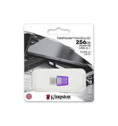 Kingston DataTraveler microDuo 3C 256GB - Comprar Pendrive USB 3.2 / C