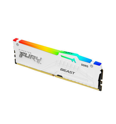 Kingston Fury Beast RGB 16GB DDR5 6000MHz CL30 Blanca