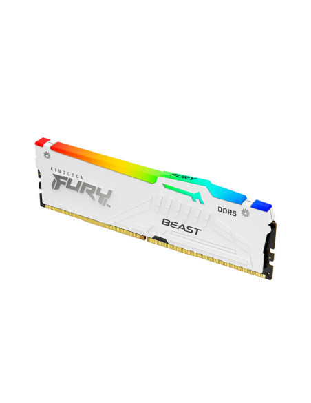 Kingston Fury Beast RGB 16GB DDR5 6000MHz CL30 Blanca