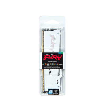 Kingston Fury Beast RGB 16GB DDR5 6000MHz CL30 Blanca