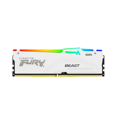 Kingston Fury Beast RGB 16GB DDR5 6000MHz CL30 Blanca