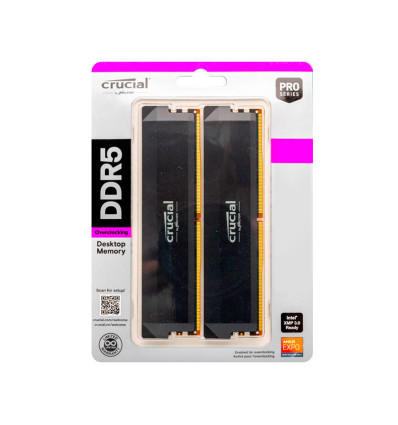 Crucial Pro Overclocking 32GB RAM DDR5 (2x16GB) 6000MHz CL36