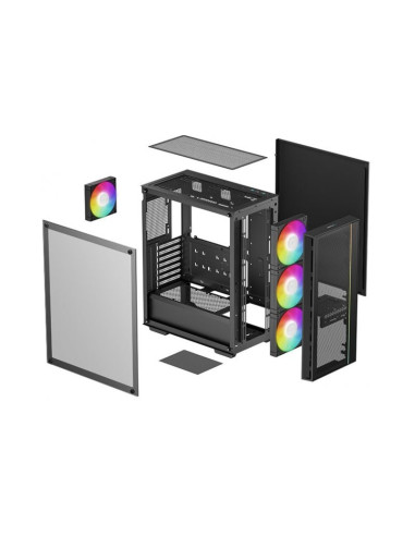 DeepCool Matrexx 55 Mesh V4 C Negra ATX Caja para PC