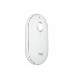 Logitech Pebble Mouse 2 M350S Blanco Ratón inalámbrico 1000DPI