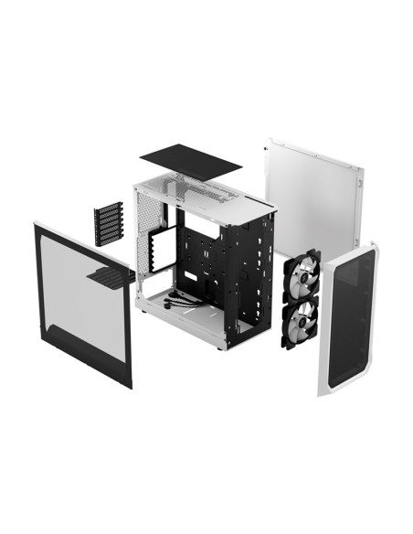 Fractal Design Focus 2 RGB White Clear Tint ATX Caja para PC