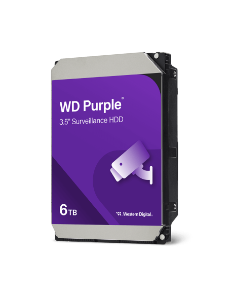 Disco duro para vigilancia Western Digital Purple 6TB HDD