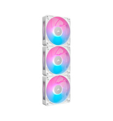 Pack de 3 Ventiladores PC Corsair iCUE Link RX120 RGB Max Starter Kit Blanco 120mm