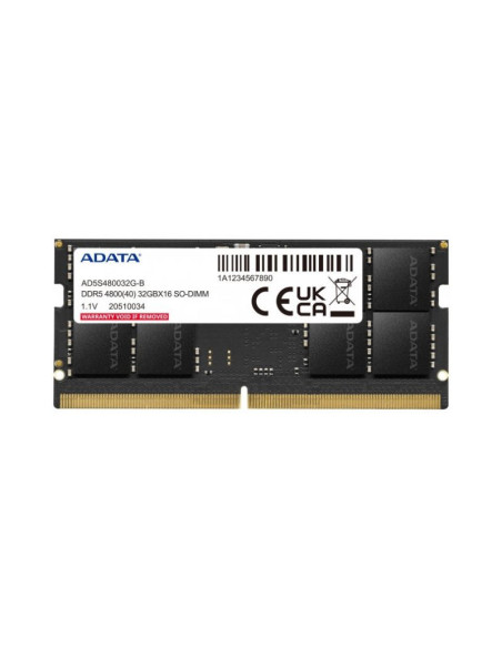 Memoria Adata 16GB RAM DDR5 4800MHz CL40